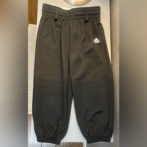 Adidas boys black tee-ball pants for T-ball or baseball size XXS used